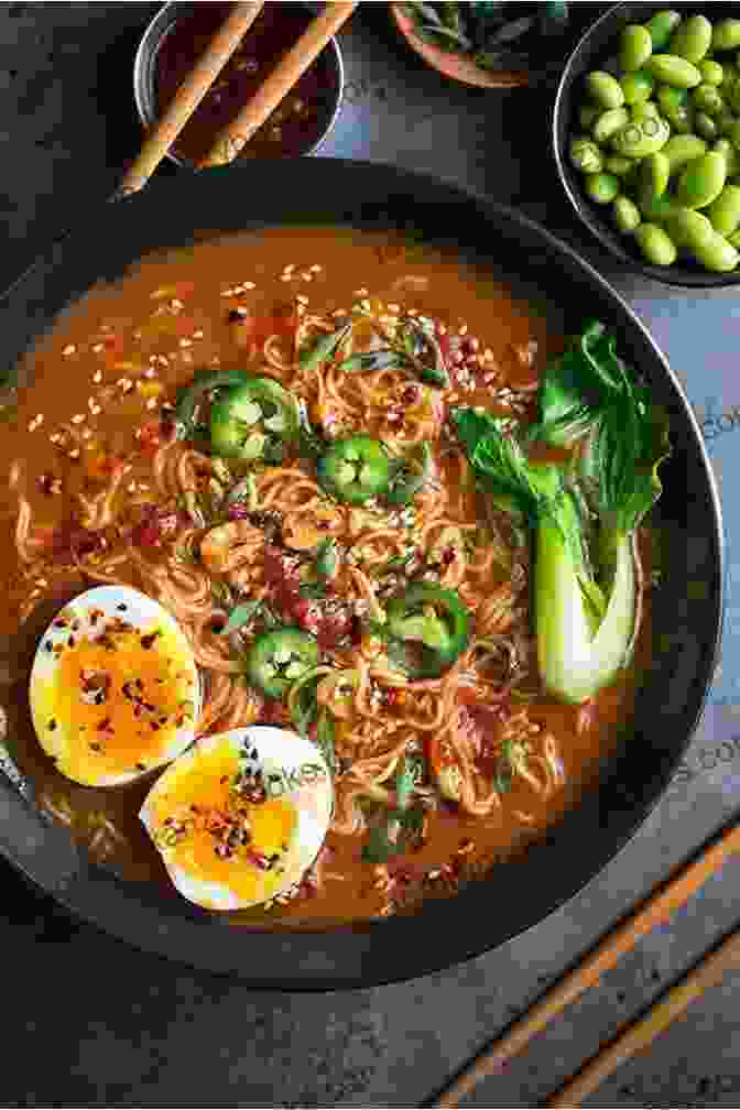 A Bowl Of Ramen Noodles With Various Toppings, Including Egg, Vegetables, And Meat More Than Just A Soup Ramen Noodle Cookbook: Transform Ramen Noodles Into Unique And Delicious Main Meals