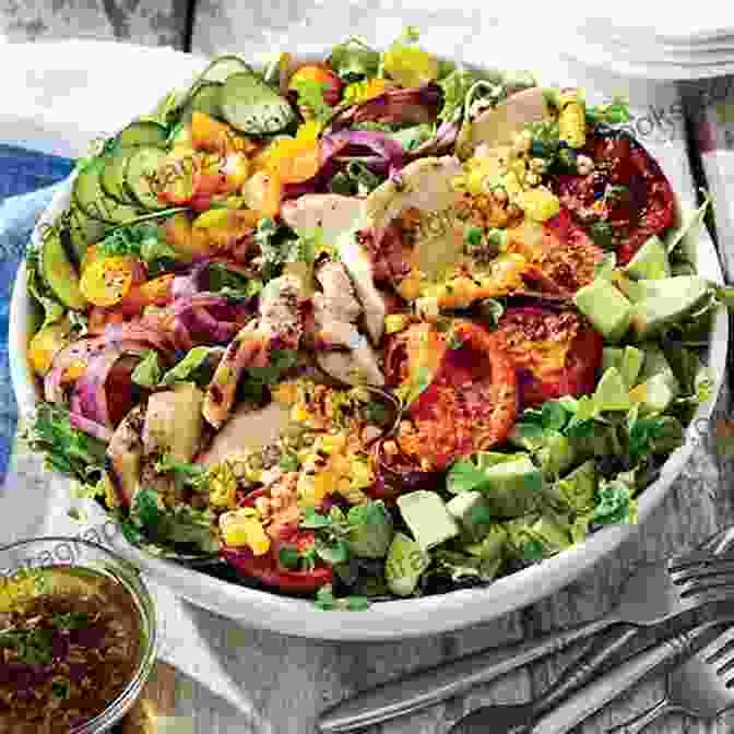 A Colorful Grilled Chicken Salad With Quinoa, Vegetables, And A Zesty Dressing Chicken Guide Cookbook: Stay Healthy With Chicken Dishes: Chicken Cookbook