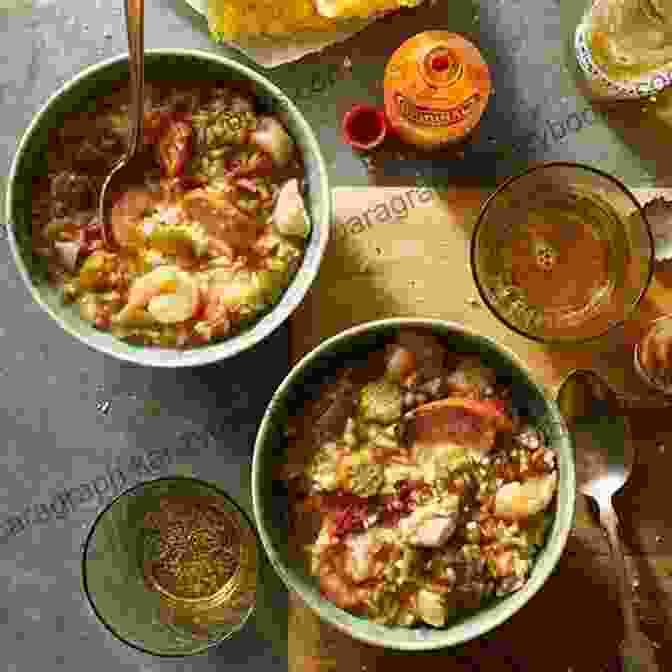 A Steaming Bowl Of Gumbo, A Flavorful Stew From Louisiana Keto Copycat Recipes: Complete Step By Step Guide To Making The Dishes Of The Best American Restaurants And Eat Healthy With The Keto Diet