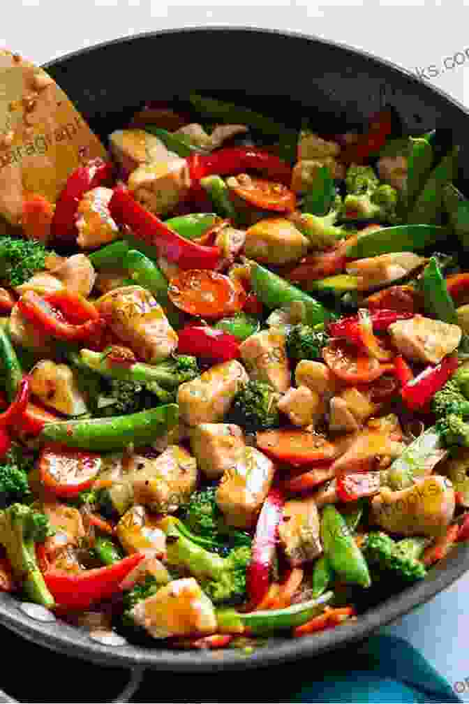 A Vibrant Chicken Stir Fry With A Variety Of Colorful Vegetables And Brown Rice Chicken Guide Cookbook: Stay Healthy With Chicken Dishes: Chicken Cookbook