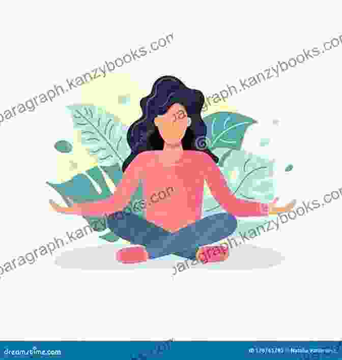 A Woman Sitting In A Meditative Pose, With The Word 'Mindfulness' Written In Large Letters Above Her. Mindfulness: A Practical Guide To Awakening