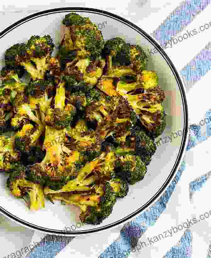 Crispy And Flavorful Roasted Broccoli On A Plate Healthy Air Fryer Recipes For Beginners: Eat Healthy With Easy Organic Air Fryer Recipes: Air Fryer Recipes For Beginners