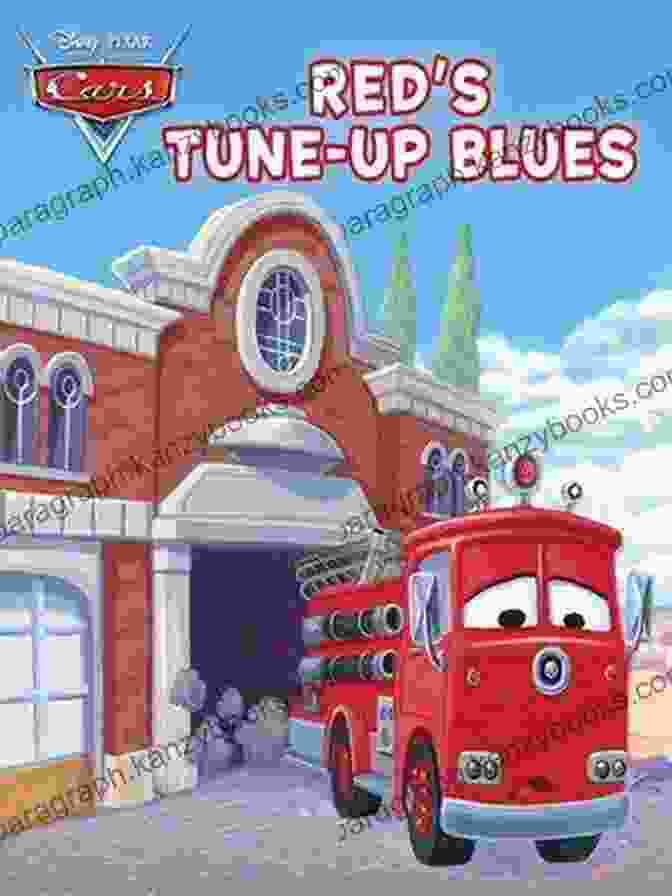 Red Tune Up Blues Book Cover Featuring Mater And Lightning McQueen Strumming Guitars Cars: Red S Tune Up Blues (Disney Short Story EBook)