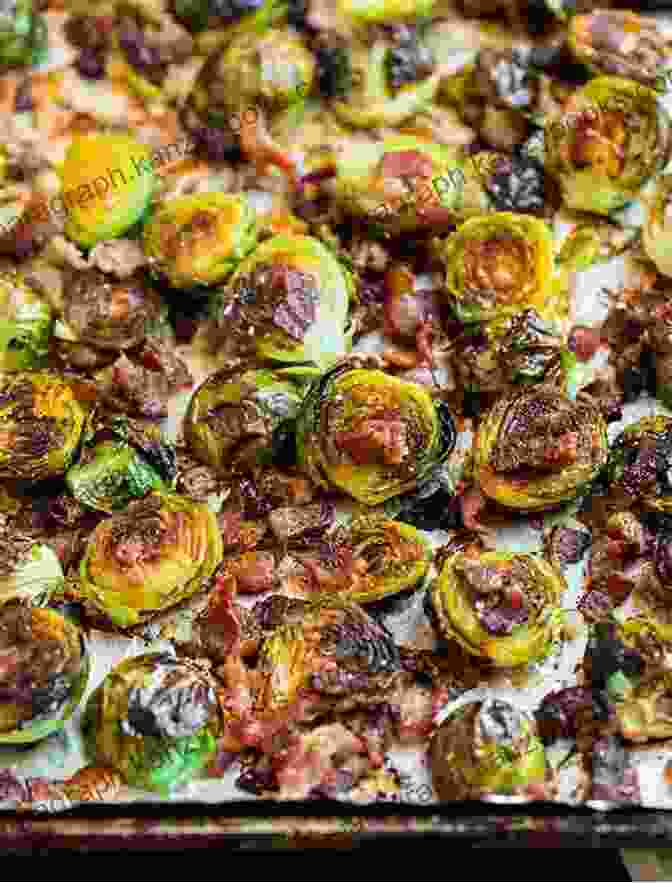 Roasted Brussels Sprouts Topped With Crispy Bacon Crumbles The Simple Skillet Cookbook: 15 Elegant And Easy Recipes For Your Cast Iron Or Electric Skillet (Cast Iron Cooking Skillet Recipes Cast Iron Skillet Cookbook)